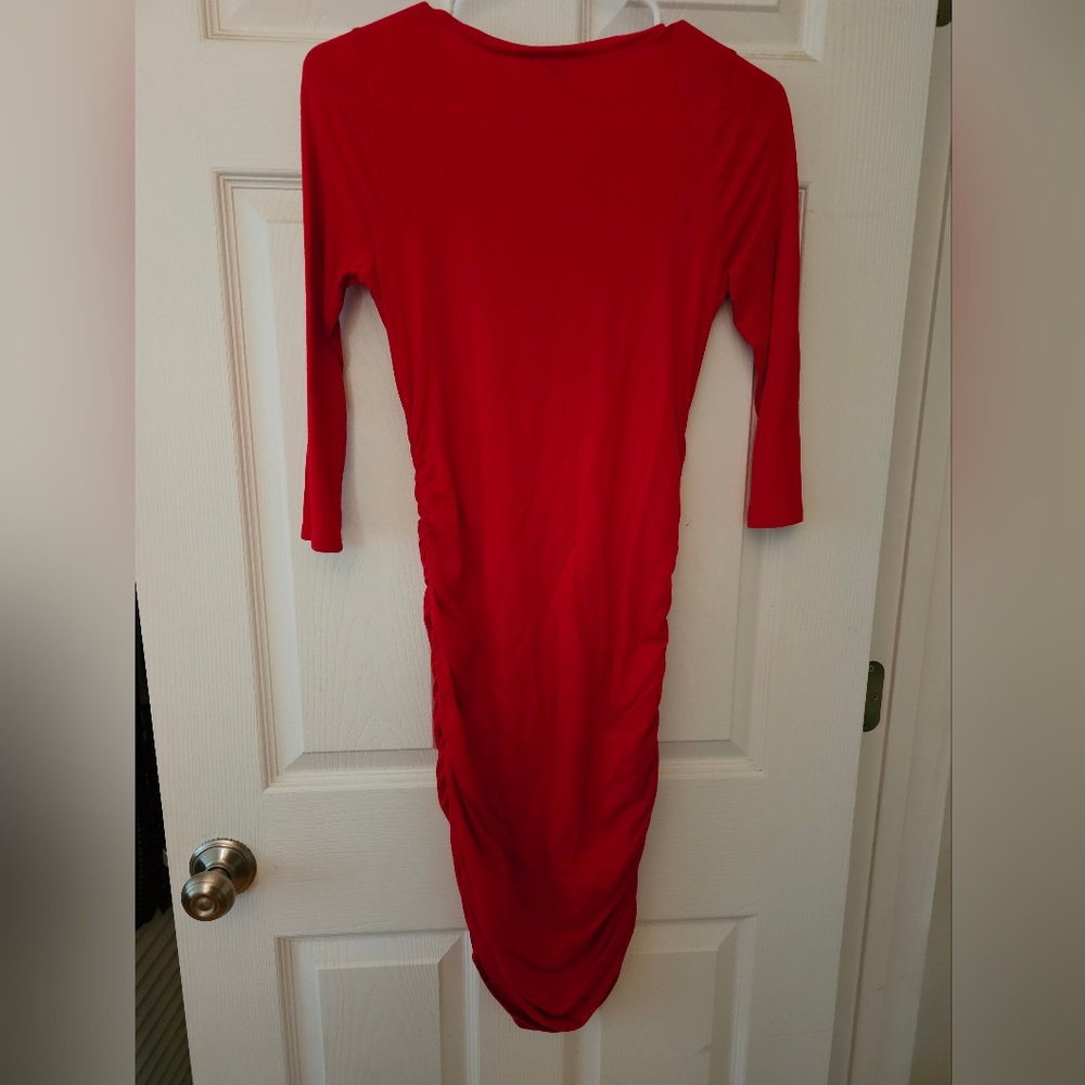 Express Side Ruched Body Con Dress - Picture 4 of 4